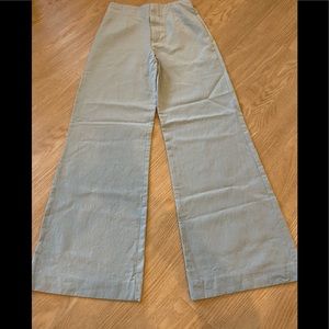Zara High waisted wide leg pants. Light blue. Size XS